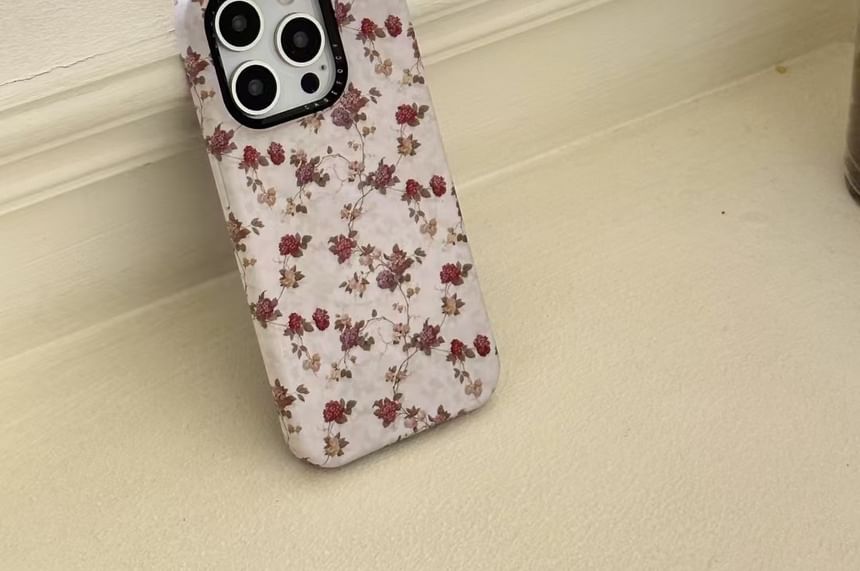 with Phone MagSafe) Floral Magnetic Case (Compatible