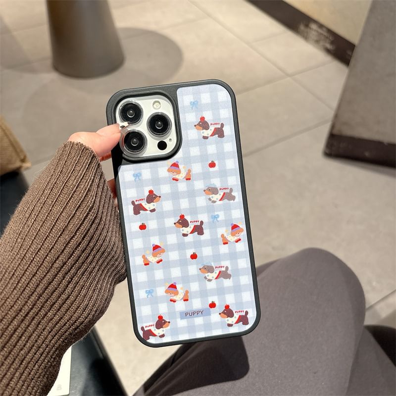 Dog Plaid Case Phone