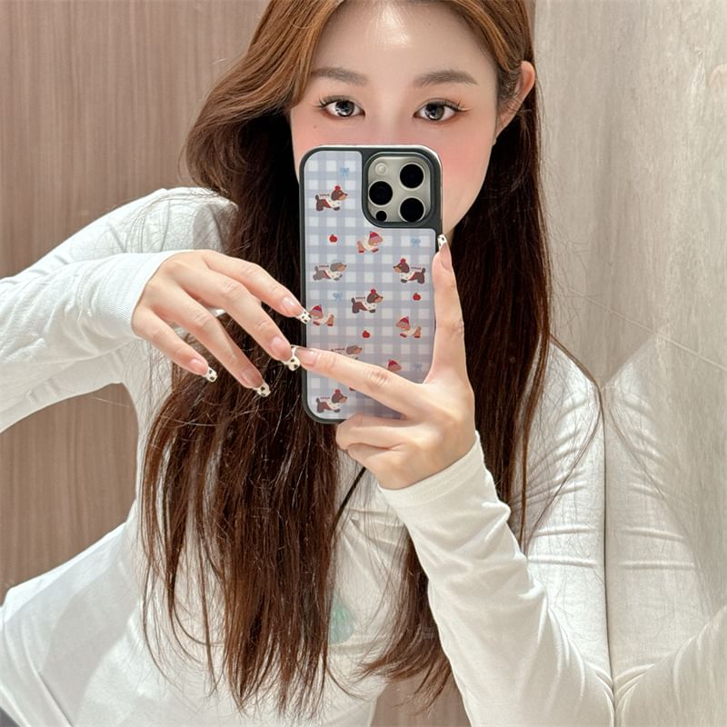 Dog Plaid Case Phone