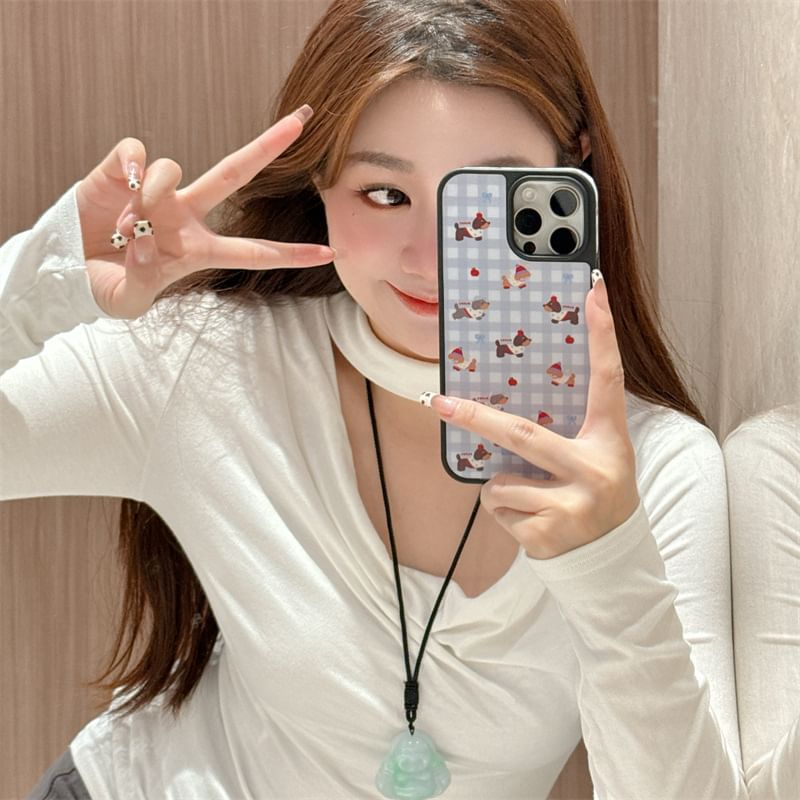 Dog Plaid Case Phone