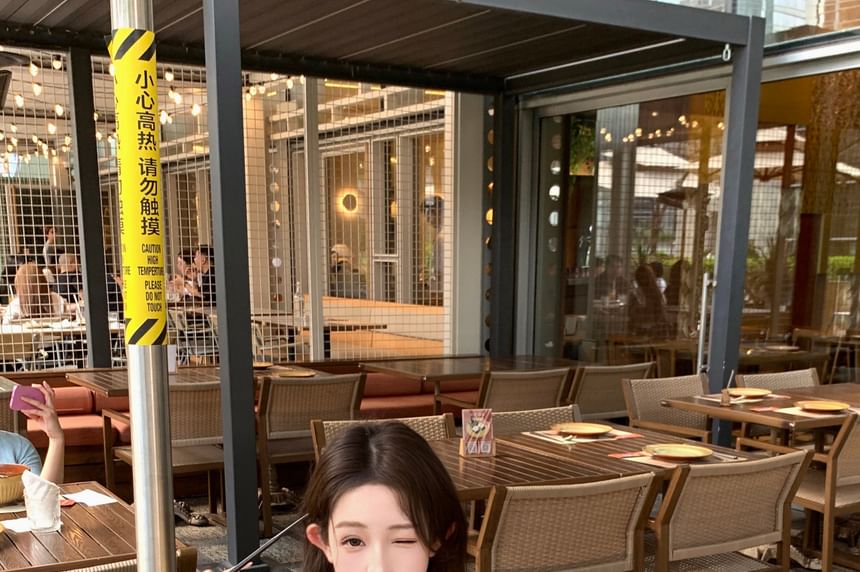 Perforated / Pants Drawstring Cardigan Hot Tube Waist Speckle Top Crop Front Knit Tie