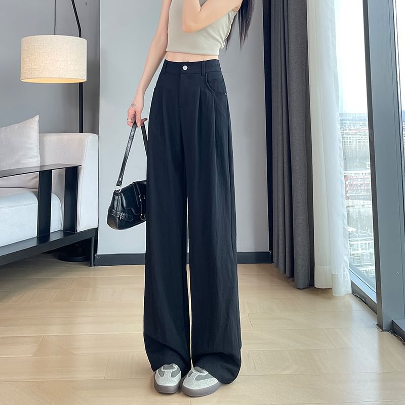 High Designs) Wide (Various Rise Slacks Plain Leg