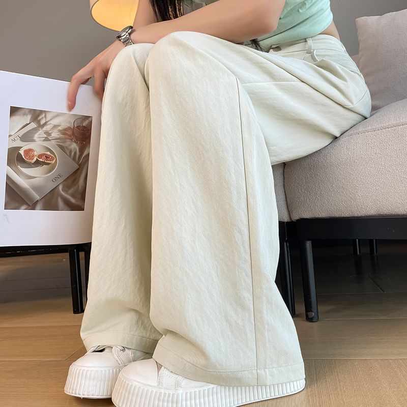 High Designs) Wide (Various Rise Slacks Plain Leg