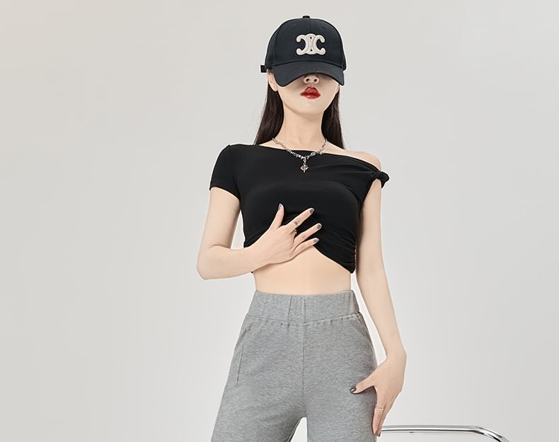 High Sweatpants Rise Flared