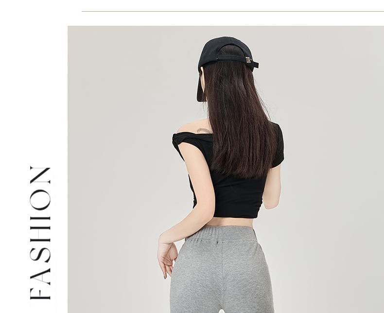 High Sweatpants Rise Flared