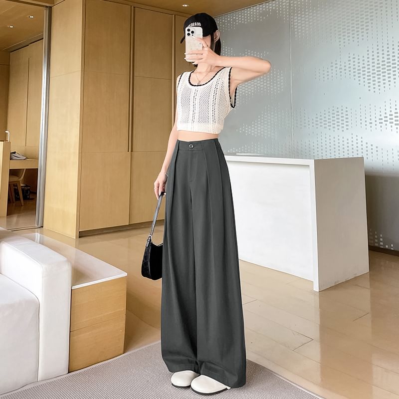 Plain Leg (Various Waist Wide High Designs) Pants Dress
