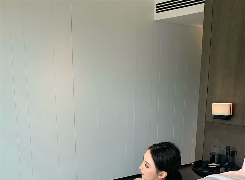 A-Line Strap Floral Dress Jacquard Spaghetti Bolero / Maxi