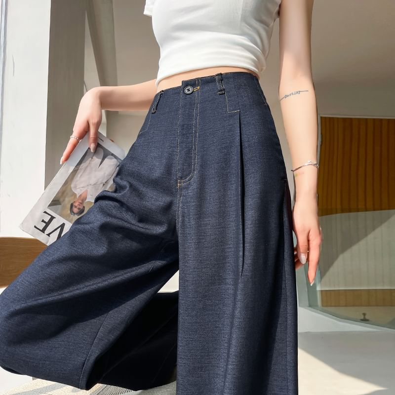 High Designs) Wide Waist Leg Jeans (Various