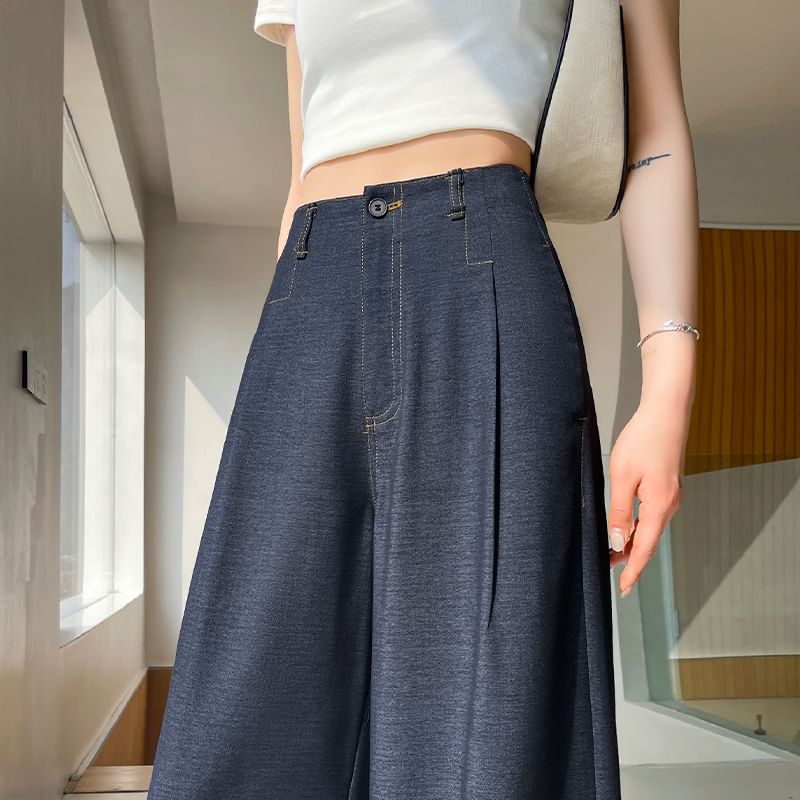 High Designs) Wide Waist Leg Jeans (Various