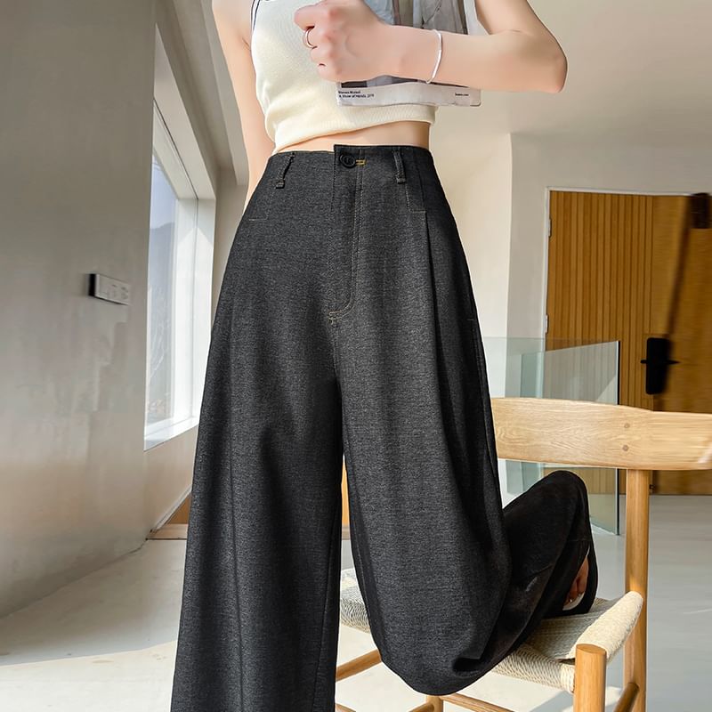 High Designs) Wide Waist Leg Jeans (Various