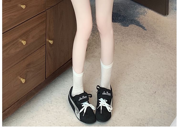 Trim Pleated A-Line Mini Waist Contrast Skirt Drawstring