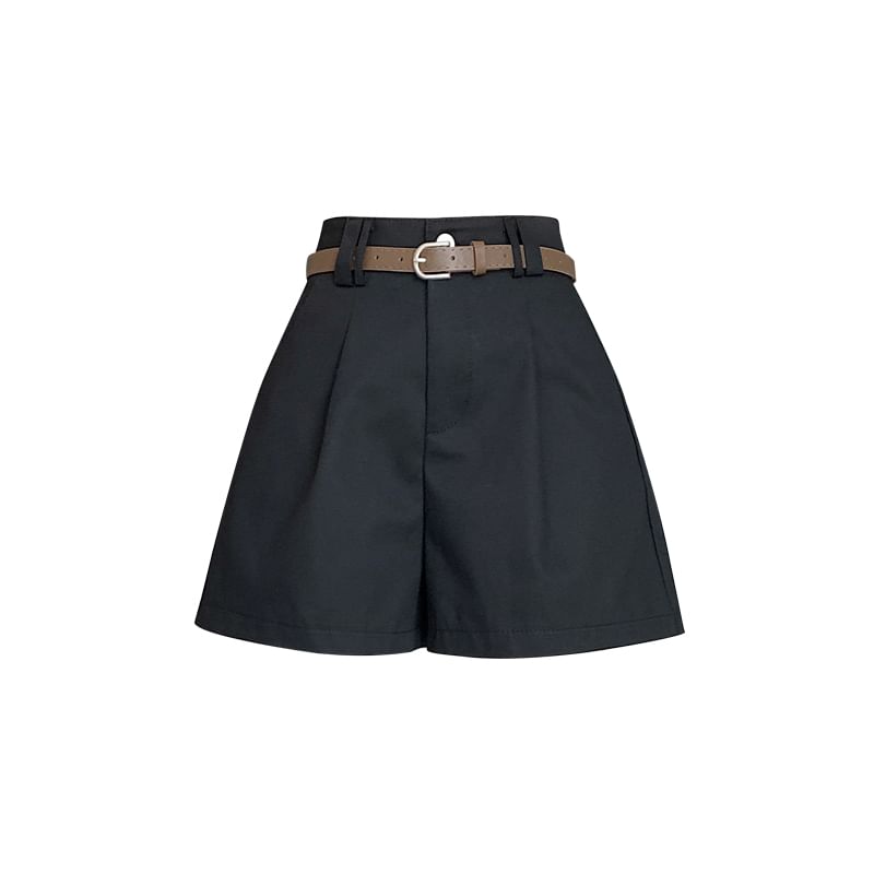 Dress High Shorts Plain Waist