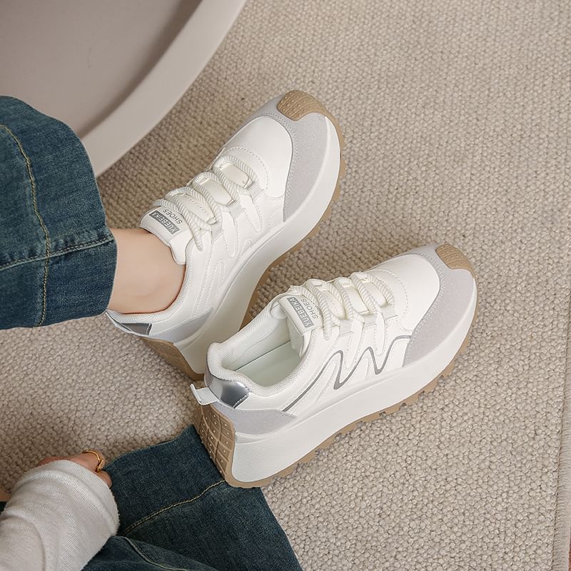 Panel Platform Sneakers