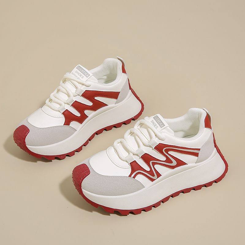 Panel Platform Sneakers