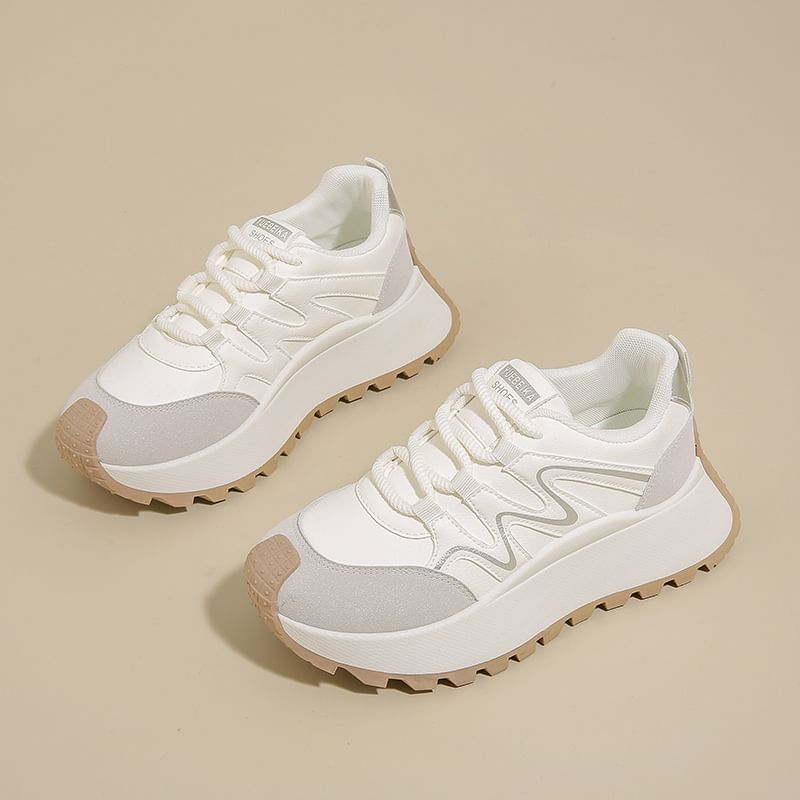 Panel Platform Sneakers