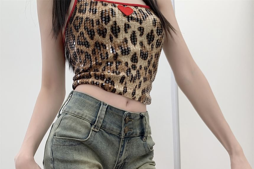 Studded Denim Shorts Washed Low Rise