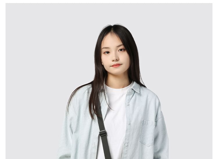 Crossbody Bag Lettering Nylon Print