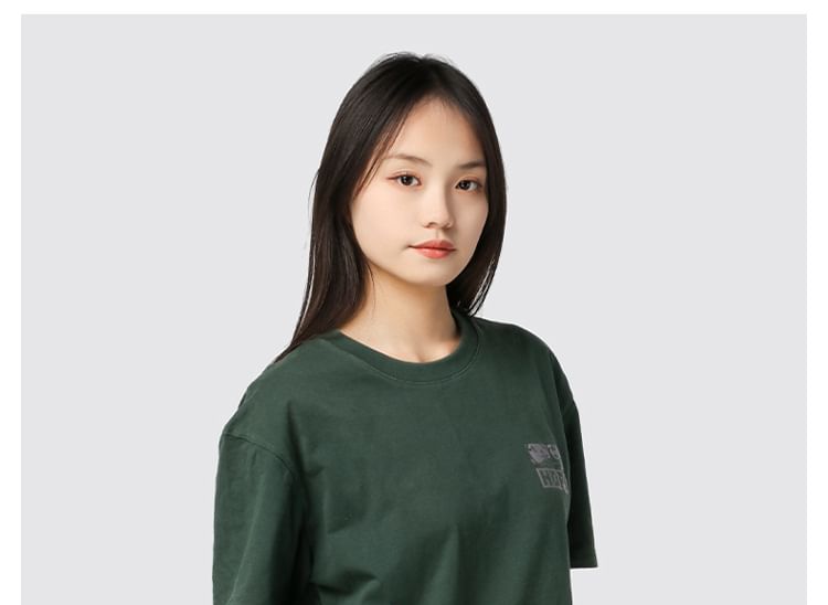 Crossbody Bag Lettering Nylon Print