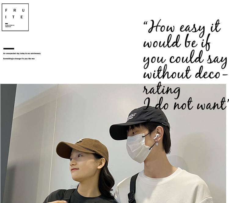 Print Lettering Belt Nylon Bag