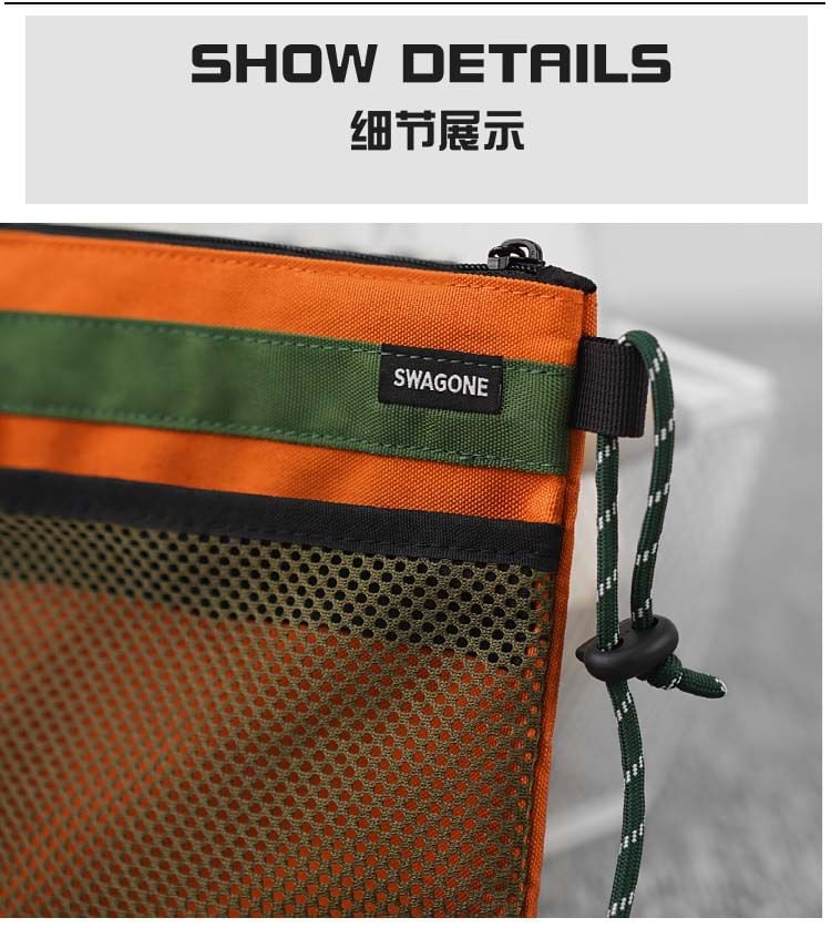 Mesh Bag Two Tone Panel Crossbody