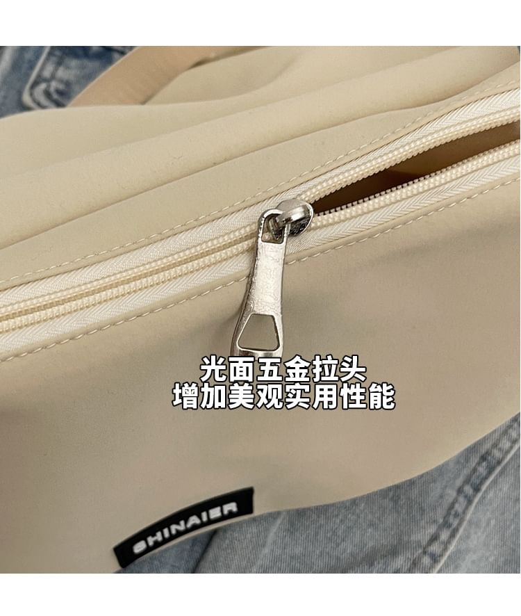 Crossbody Bag Plain Drawstring Flap