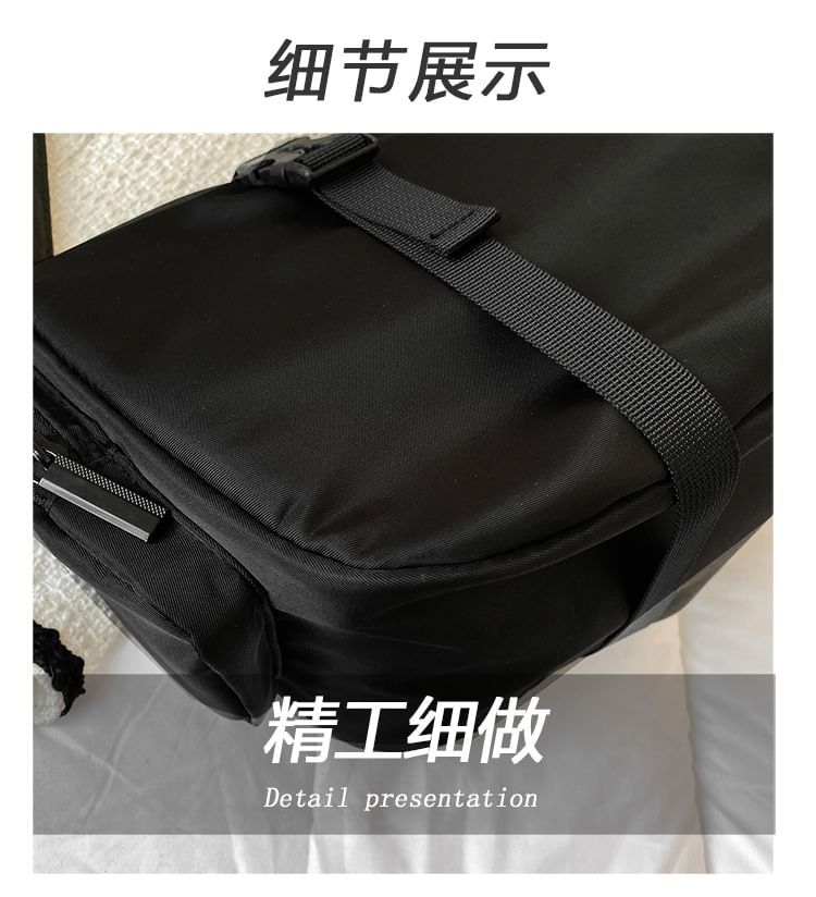 Multi-Pocket Crossbody Nylon Bag