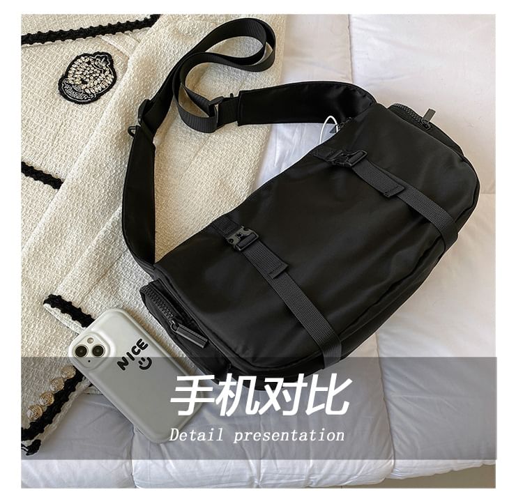 Multi-Pocket Crossbody Nylon Bag
