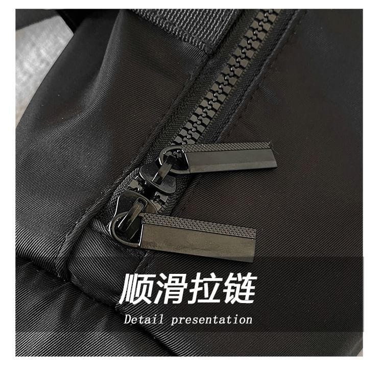 Multi-Pocket Crossbody Nylon Bag