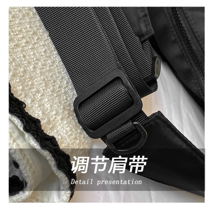 Multi-Pocket Crossbody Nylon Bag