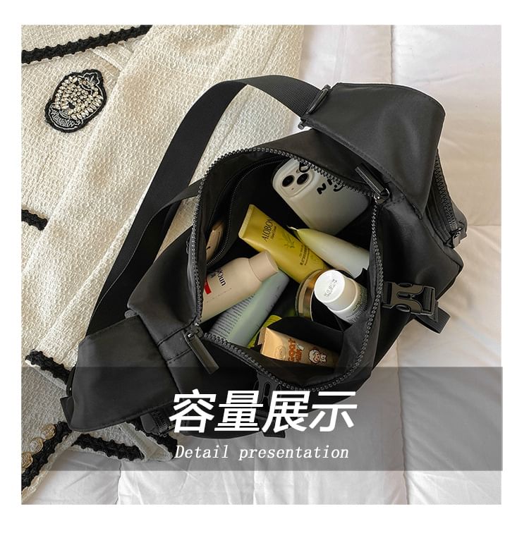 Multi-Pocket Crossbody Nylon Bag