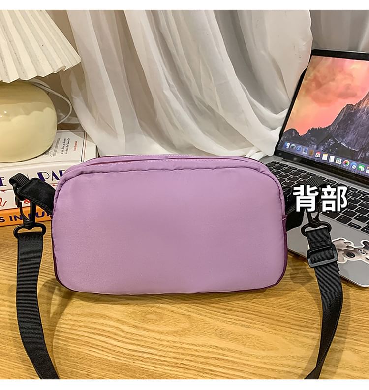 PVC Bag Nylon Panel Crossbody