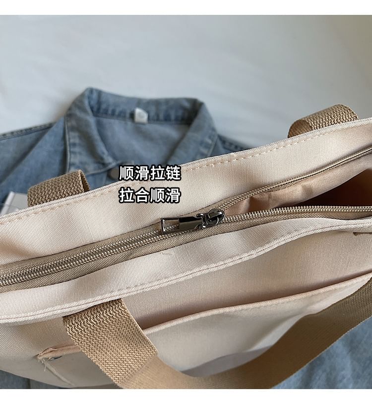 Bag Two Tone Canvas Tote