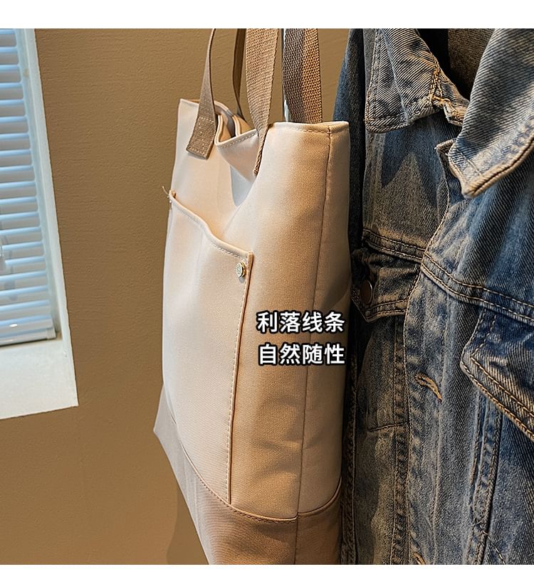 Bag Two Tone Canvas Tote