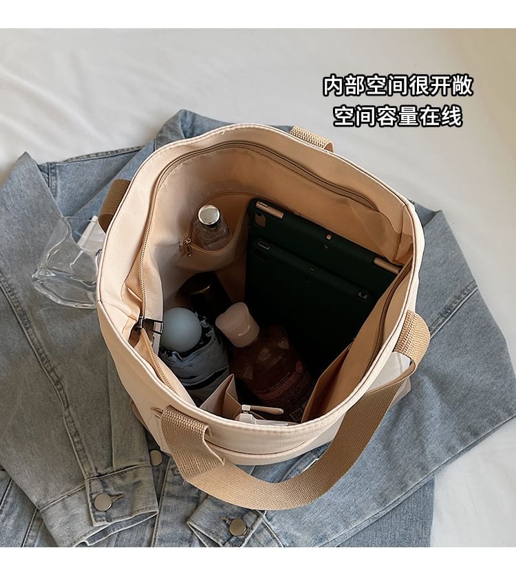 Bag Two Tone Canvas Tote