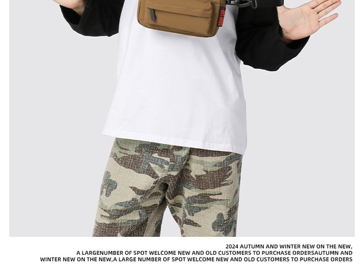 Crossbody Nylon Bag Plain