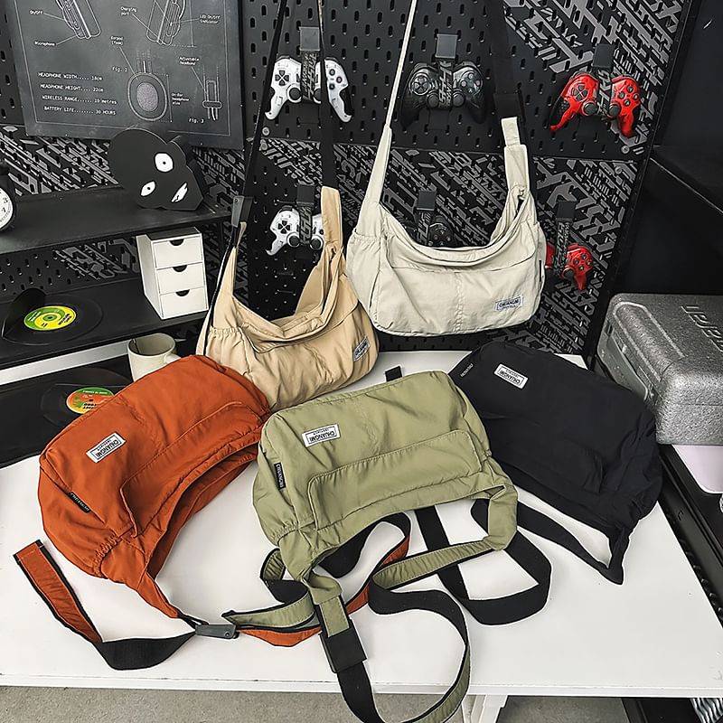 Nylon Crossbody Bag Plain