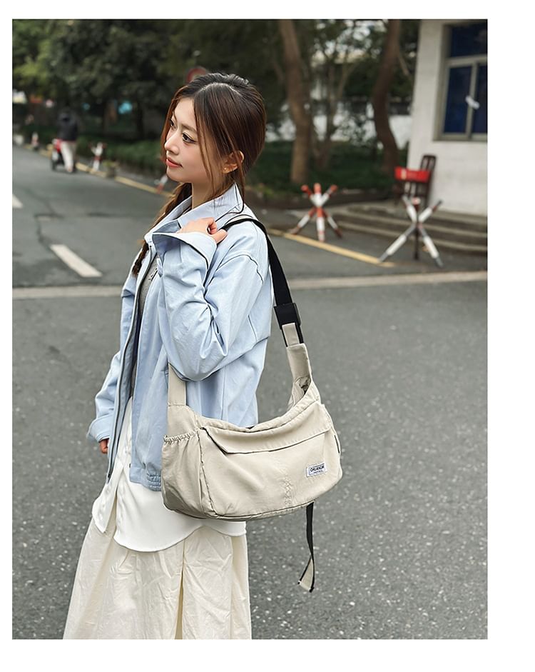 Nylon Crossbody Bag Plain