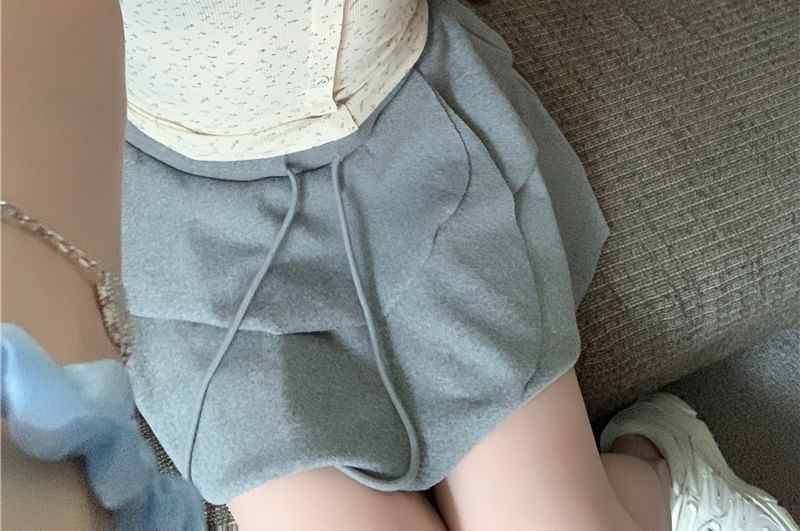 Panel V-Neck Button Top Lace Tank