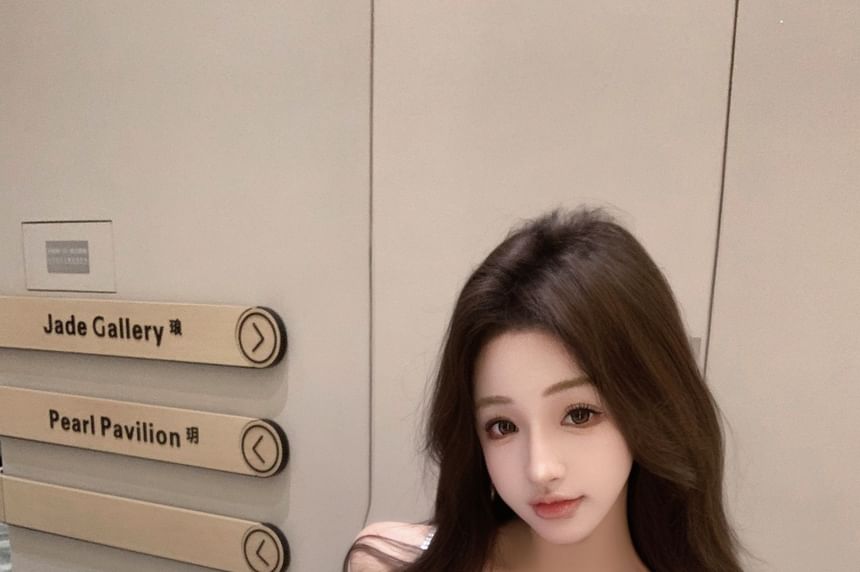 Cami Top Rhinestone Bow Glitter