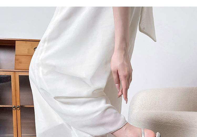 Rhinestone High Pointy Slingback Heel Sandals