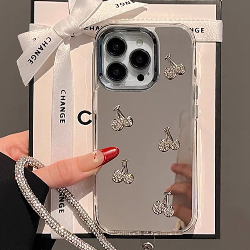 Cherry Case Strap / Set Phone Mirrored