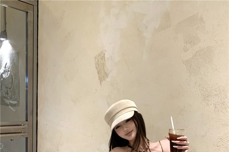 Top Print Asymmetrical Camisole Patterned