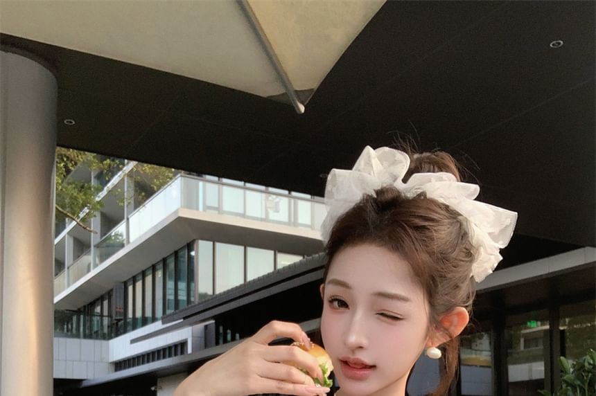 Floral Striped Detail Top Tube