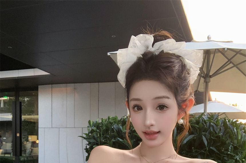 Floral Striped Detail Top Tube