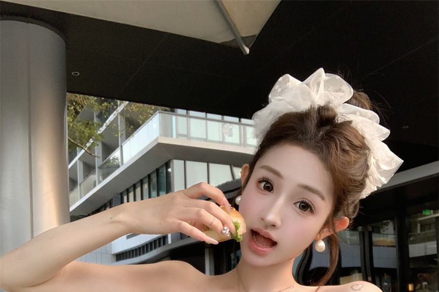 Floral Striped Detail Top Tube