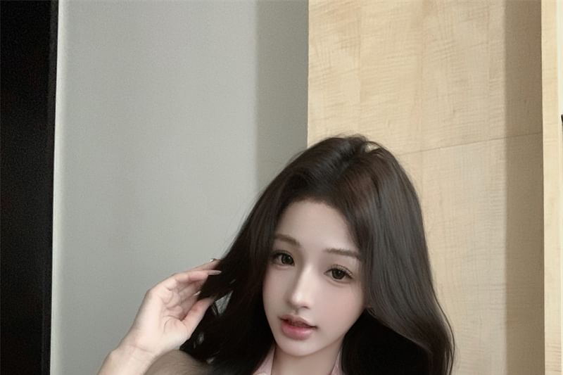 Neck Top Print Floral Cowl Halter