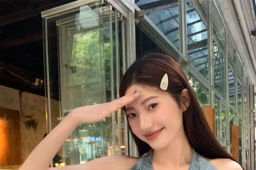 Plain Leg Ruffle Patterned Wide / Pants Halter Print Cargo Waist High Top