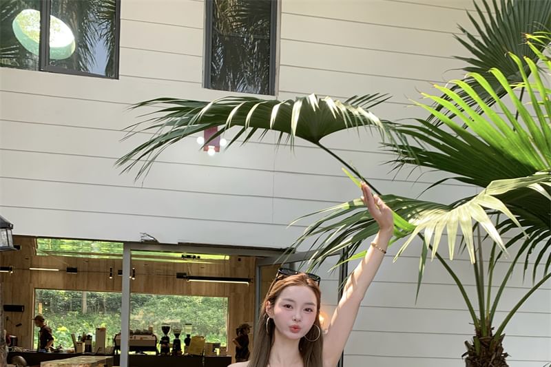 Ruffle Top Trim Plain Lace Tube