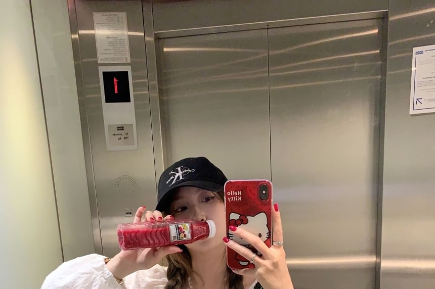 Long Sleeve Plain Ruffle Round Neck Blouse