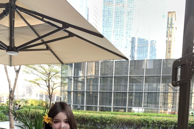 Shoulder Long Floral Waist Ruffle Blouse Sleeve High Shorts / Off Print